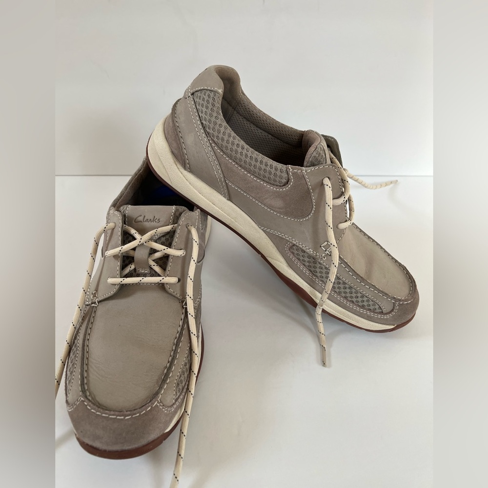 Clarks Collection Lace Men’s Shoes- light tan suede